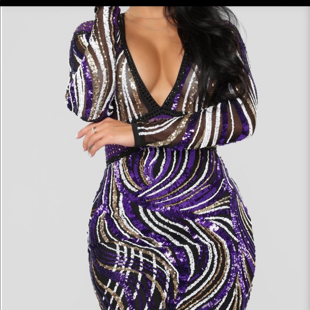 Fashion Nova Sequins Dress